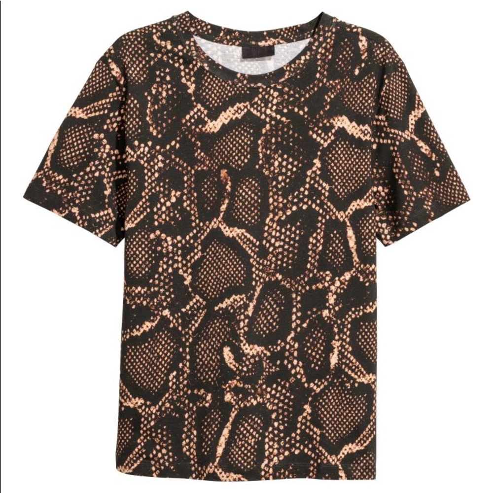 H&M Snake Print Tee